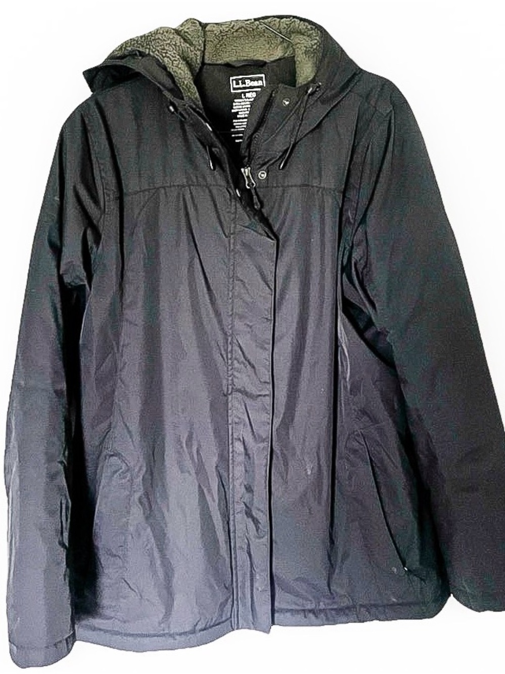 L.L. Bean Women's Black Hooded Puffer Jacket